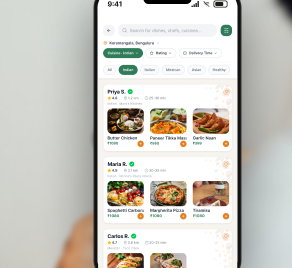 Fresh meal options available to order