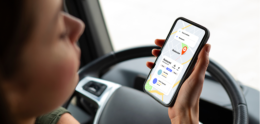 Tracking a meal delivery on a phone